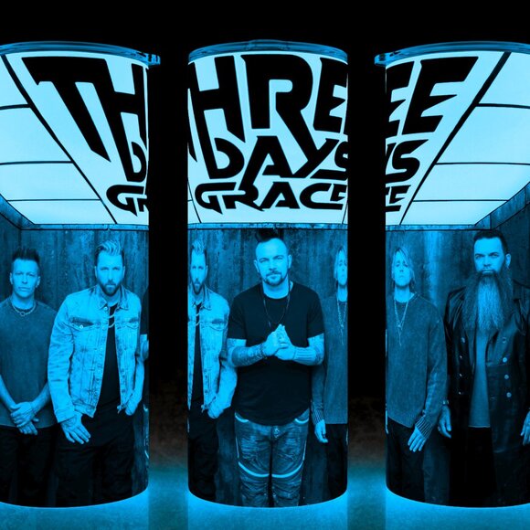 Glow in the Dark Three Days Grace Rock Band Music Cup Mug Tumbler 20oz - Picture 1 of 4